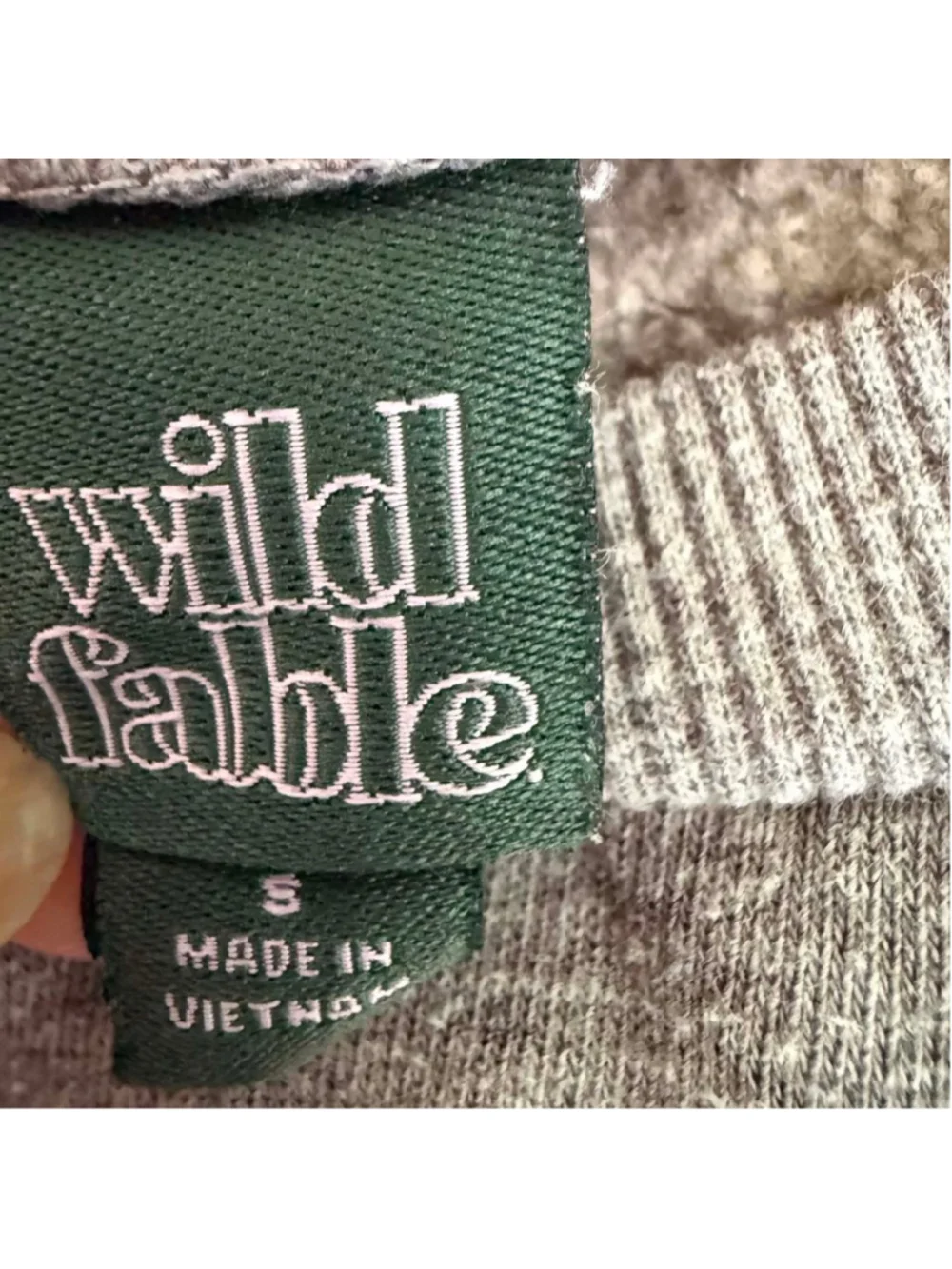 Juniors Wild Fable Gray Cropped Sweatshirt S - Picture 5 of 8